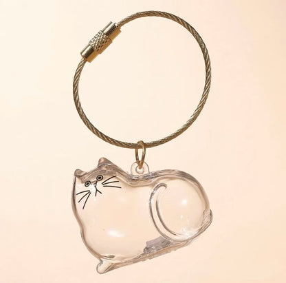 Cat Dog Transparent Hair Storage Box